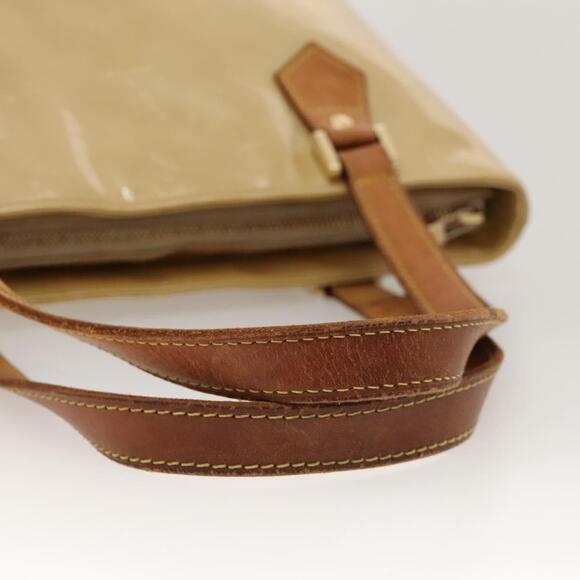LOUIS VUITTON Monogram Vernis Houston Hand Bag Beige M91004 - Picture 7 of 12